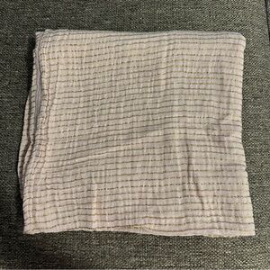 aden and anais baby swaddle blanket - pink and gold stripes